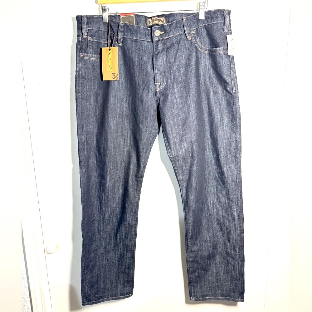 34‎ Heritage Courage Mid Rise  Dark Wash Mens Jeans 40 Waist 30 Inseam NEW